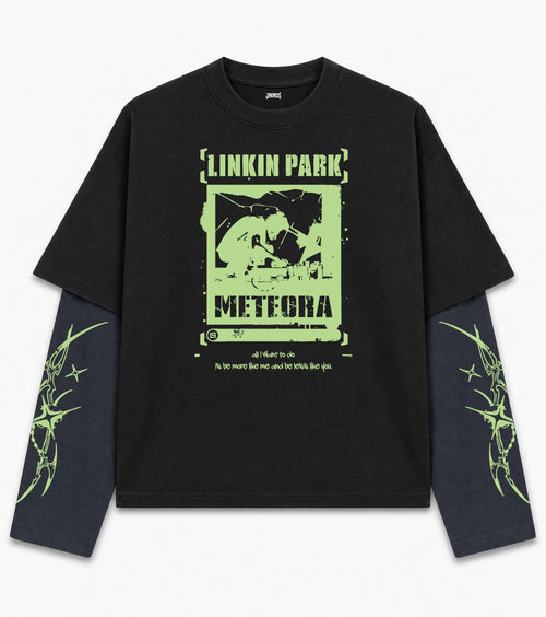 Linkin Park Meteora Chaos Doctor Sleeves Oversized T-Shirt