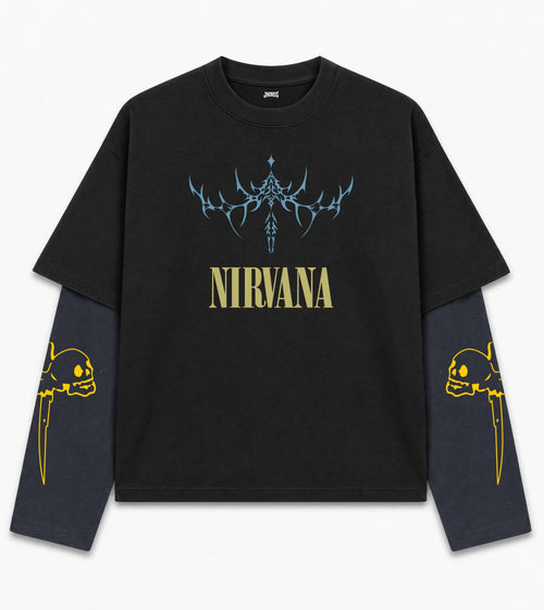 Nirvana Doctor Sleeves Oversized T-Shirt